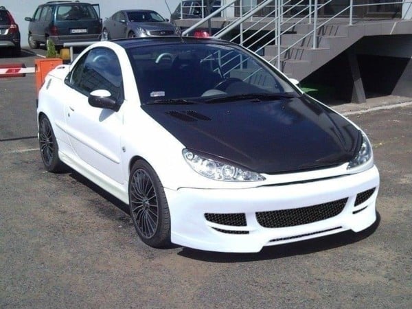 MAXTON DESIGN - Predný náraznik PEUGEOT 206 , Sklené vlákno v zaklad. nátere