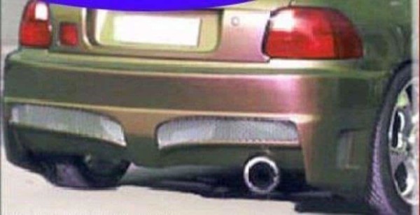 MAXTON DESIGN - Zadný náraznik 4 HONDA CRX DEL SOL , Sklené vlákno v zaklad. nátere