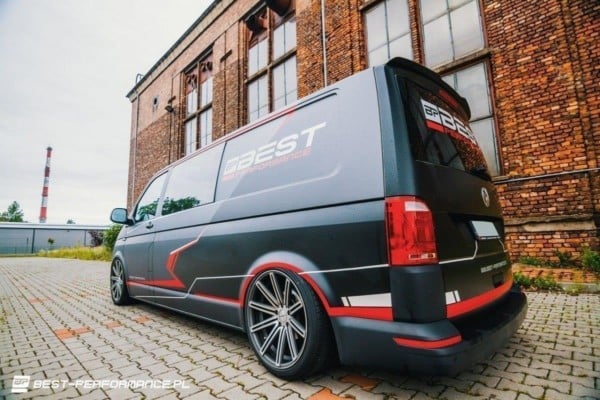 MAXTON DESIGN - Predlženie spoilera VOLKSWAGEN T6 , Čierny lesk – Obrázok 2