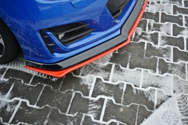 MAXTON DESIGN - Spoiler pod Predný náraznik   V.5 SUBARU BRZ FACELIFT , Čierny lesk  + Red – Obrázok 4