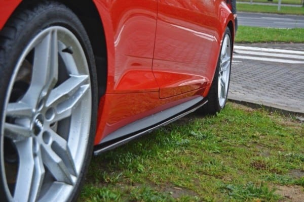 MAXTON DESIGN - Lišty pod prahy Audi S5 / A5 S-Line F5 Coupe , 
Čierny lesk – Obrázok 4