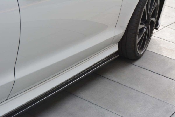 MAXTON DESIGN - Lišty pod prahy Audi A6 C7 S-line/ S6 C7 Facelift , Čierny lesk – Obrázok 4