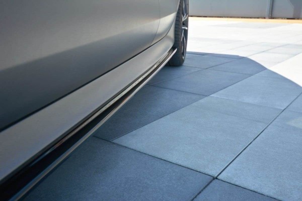 MAXTON DESIGN - Lišty pod prahy Audi RS7 C7 FL , 
Čierny lesk – Obrázok 3