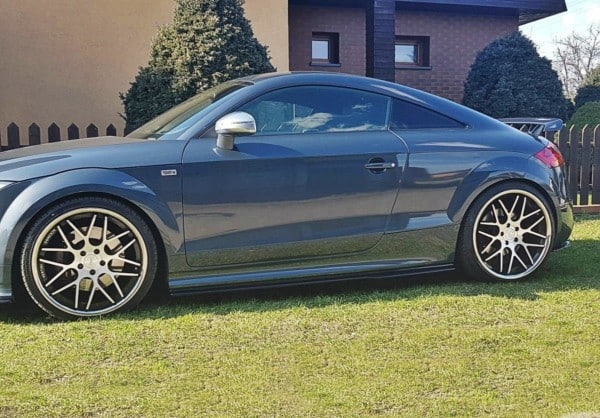 MAXTON DESIGN - Lišty pod prahy Audi TT S / TT S-Line 8J , 
Čierny lesk – Obrázok 2