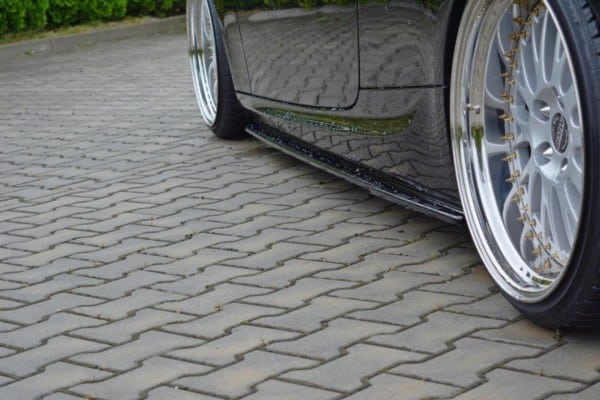 MAXTON DESIGN - Lišty pod prahy for BMW 3 E92 M-PACK FACELIFT , Čierny lesk