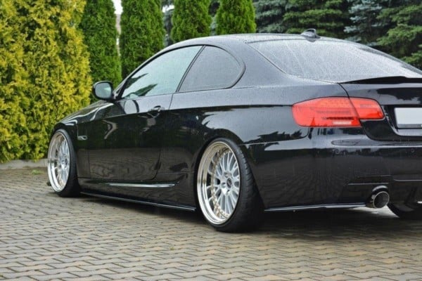 MAXTON DESIGN - Lišty pod prahy for vhodné pre BMW 3 E92 M-PACK FACELIFT , Čierny lesk – Obrázok 2