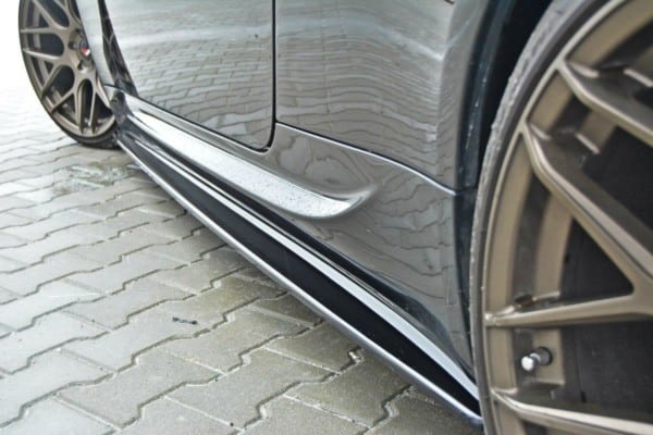 MAXTON DESIGN - Lišty pod prahy vhodné pre BMW M6 E63 , Čierny lesk 
Čierny lesk – Obrázok 2