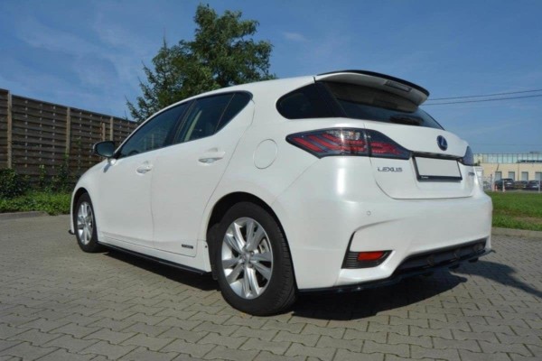 MAXTON DESIGN - Lišty pod prahy Lexus CT Mk1 Facelift , Čierny lesk – Obrázok 3