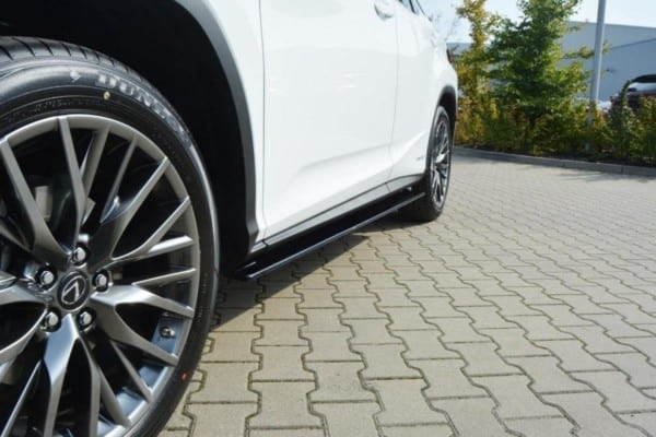 MAXTON DESIGN - Lišty pod prahy Lexus RX Mk4 , Čierny lesk – Obrázok 2