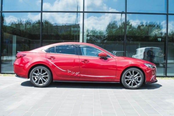 MAXTON DESIGN - Lišty pod prahy Mazda 6 GJ (Mk3) Facelift , Čierny lesk – Obrázok 3