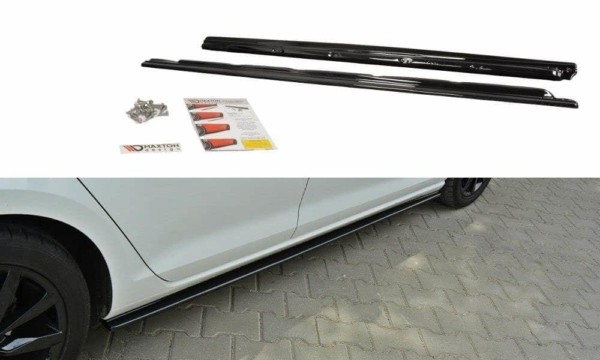 MAXTON DESIGN - Lišty pod prahy VW Golf Mk7 Standard , 
Čierny lesk