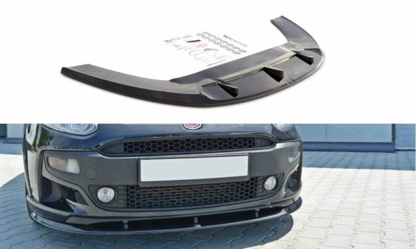 MAXTON DESIGN - Spoiler pod Predný náraznik   Fiat Punto Evo Abarth , Čierny lesk
