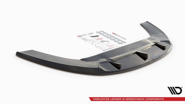 MAXTON DESIGN - Spoiler pod Predný náraznik   Fiat Punto Evo Abarth , Čierny lesk – Obrázok 6