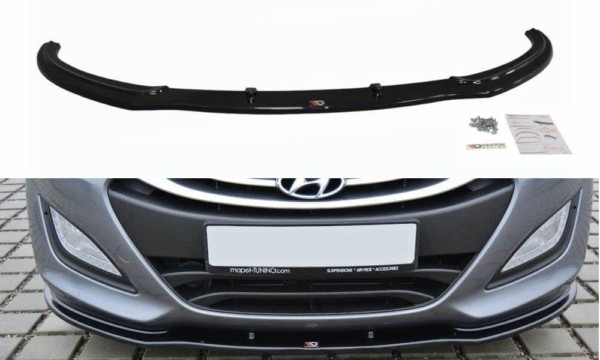 MAXTON DESIGN - Spoiler pod Predný náraznik   Hyundai i30 mk.2 , Čierny lesk