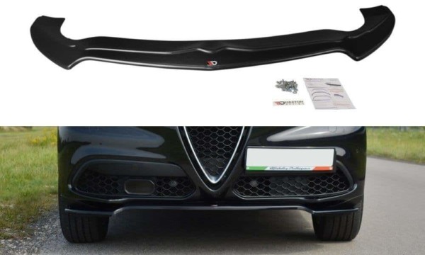 MAXTON DESIGN - Spoiler pod Predný náraznik   V.1 Alfa Romeo Stelvio , Čierny lesk