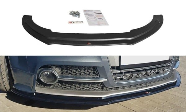 MAXTON DESIGN - Spoiler pod Predný náraznik   V.1 Audi TT S Mk2 (8J) , Čierny lesk