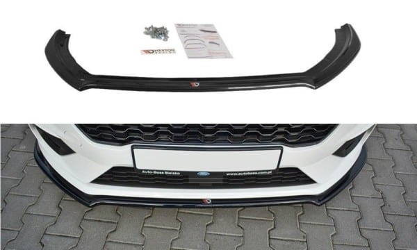 MAXTON DESIGN - Spoiler pod Predný náraznik   V.1 Ford Fiesta Mk8 ST / ST-Line , Čierny lesk 
Čierny lesk 

 Plus