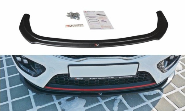 MAXTON DESIGN - Spoiler pod Predný náraznik   V.1 KIA CEE'D /  CEE'D GT MK2 , Čierny lesk 
Čierny lesk 

,