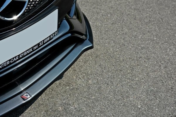 MAXTON DESIGN - Spoiler pod Predný náraznik   V.1 Mercedes A W176 AMG Facelift , Čierny lesk 
Čierny lesk – Obrázok 4