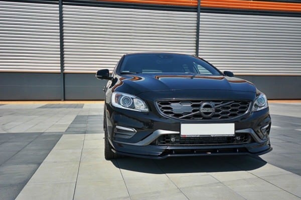 MAXTON DESIGN - Spoiler pod Predný náraznik   V.1 Volvo V60 Polestar Facelift , 
Čierny lesk – Obrázok 2