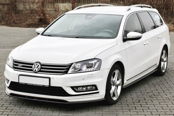 MAXTON DESIGN - Spoiler pod Predný náraznik   V.1 Vw Passat B7 R-Line , Čierny lesk 
Čierny lesk 

, – Obrázok 2