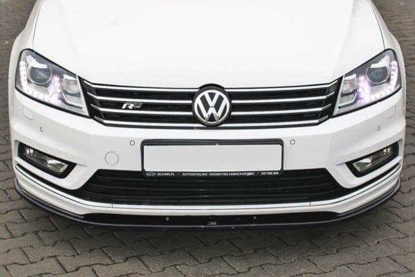 MAXTON DESIGN - Spoiler pod Predný náraznik   V.1 Vw Passat B7 R-Line , Čierny lesk 
Čierny lesk 

, – Obrázok 3