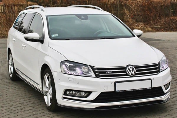 MAXTON DESIGN - Spoiler pod Predný náraznik   V.1 Vw Passat B7 R-Line , Čierny lesk 
Čierny lesk 

, – Obrázok 4