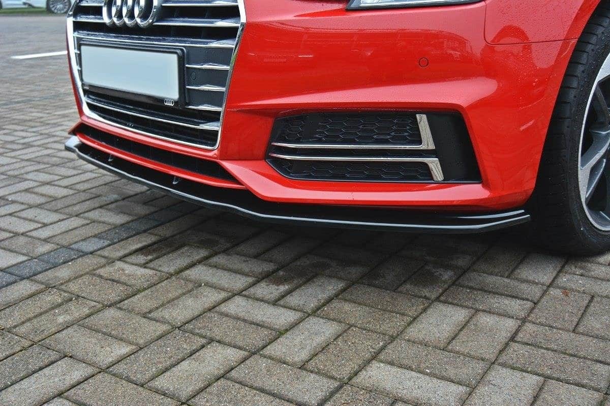 MAXTON DESIGN - Spoiler pod Predný náraznik V.2 Audi S4 / A4 S-Line B9 , Čierny lesk – Obrázok 4