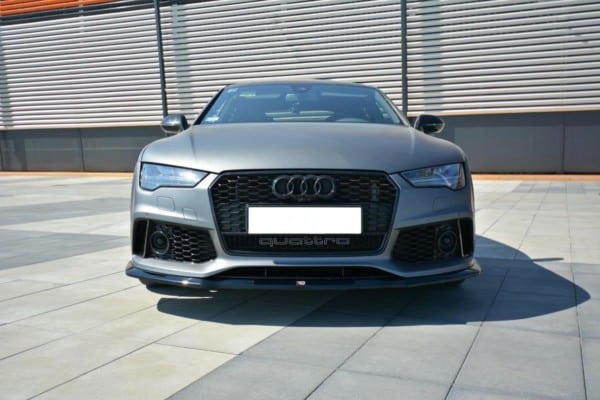 MAXTON DESIGN - Spoiler pod Predný náraznik V.2 Audi RS7 Facelift , Čierny lesk – Obrázok 3