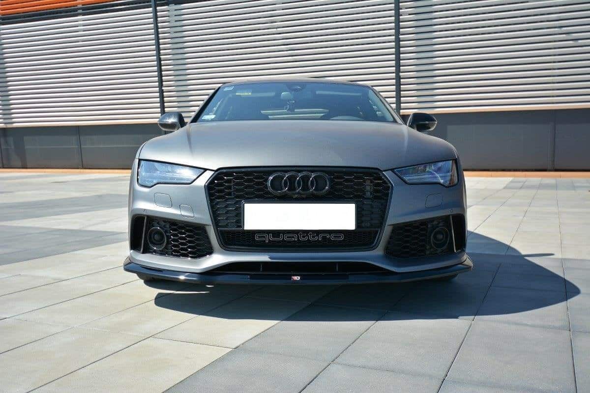 MAXTON DESIGN - Spoiler pod Predný náraznik V.2 Audi RS7 Facelift , Čierny lesk – Obrázok 3