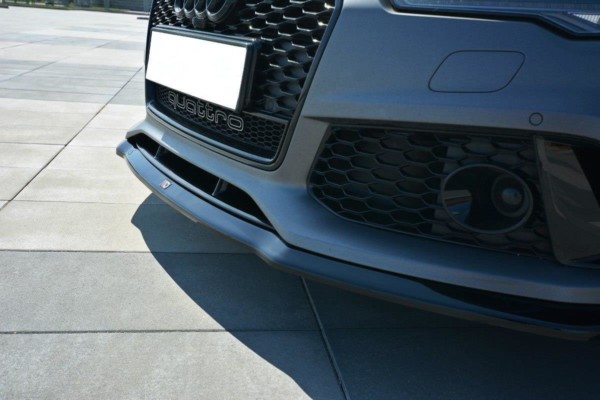 MAXTON DESIGN - Spoiler pod Predný náraznik V.2 Audi RS7 Facelift , Čierny lesk – Obrázok 4