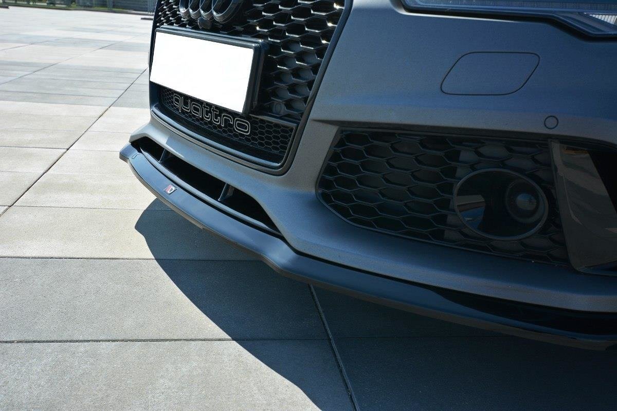 MAXTON DESIGN - Spoiler pod Predný náraznik V.2 Audi RS7 Facelift , Čierny lesk – Obrázok 4