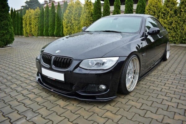 MAXTON DESIGN - Spoiler pod Predný náraznik   V.2 for vhodné pre BMW 3 E92 M-PACK FACELIFT , Čierny lesk Čierny lesk , – Obrázok 2