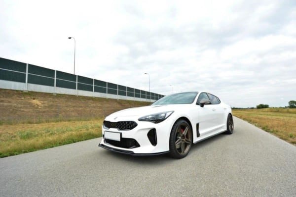 MAXTON DESIGN - Spoiler pod Predný náraznik   V.2 KIA STINGER GT , Čierny lesk 
Čierny lesk 

, – Obrázok 2