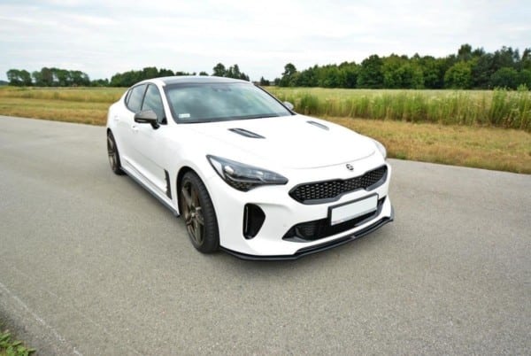 MAXTON DESIGN - Spoiler pod Predný náraznik   V.2 KIA STINGER GT , Čierny lesk 
Čierny lesk 

, – Obrázok 3