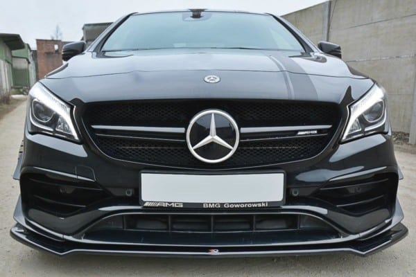 MAXTON DESIGN - Spoiler pod Predný náraznik   V.2 Mercedes CLA A45 AMG C117 Facelift , Čierny lesk 
Čierny lesk 

, – Obrázok 3