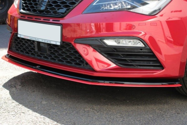 MAXTON DESIGN - Spoiler pod Predný náraznik   V.3 Seat Leon Cupra / FR Mk3 FL , Čierny lesk – Obrázok 2
