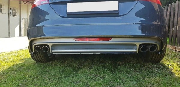 MAXTON DESIGN - Stredový spoiler pod zadný náraznik Audi TT S Mk2 (8J) , 
Čierny lesk – Obrázok 2