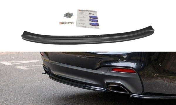 MAXTON DESIGN - Stredový spoiler pod zadný náraznik for vhodné pre BMW 5 G30/ G31 M-Pack , Čierny lesk Čierny lesk