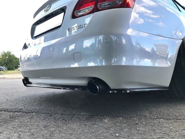 MAXTON DESIGN - Stredový spoiler pod zadný náraznik Lexus GS 300 Mk3 Facelift (without vertical bars) , Čierny lesk Čierny lesk