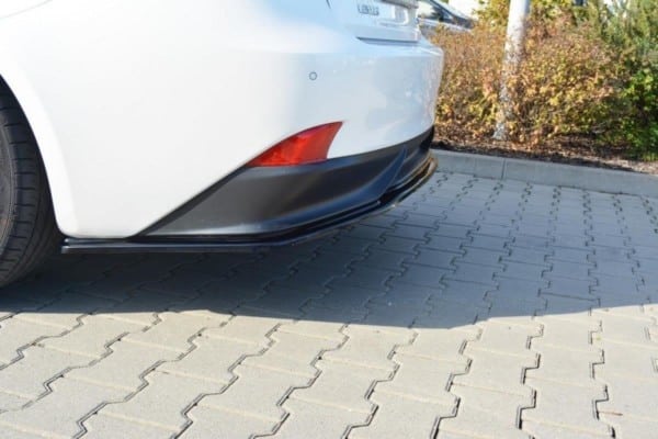 MAXTON DESIGN - Stredový spoiler pod zadný náraznik Lexus IS Mk3 H (without vertical bars) , Čierny lesk Čierny lesk – Obrázok 2