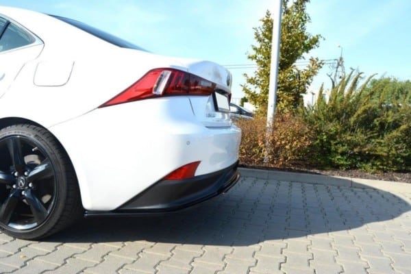 MAXTON DESIGN - Stredový spoiler pod zadný náraznik Lexus IS Mk3 H (without vertical bars) , Čierny lesk Čierny lesk – Obrázok 3