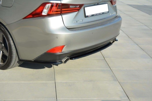 MAXTON DESIGN - Stredový spoiler pod zadný náraznik Lexus IS Mk3 T (without vertical bars) , Čierny lesk Čierny lesk – Obrázok 2