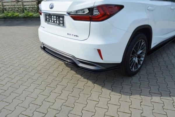 MAXTON DESIGN - Stredový spoiler pod zadný náraznik Lexus RX Mk4 H (without vertical bars) , Čierny lesk Čierny lesk – Obrázok 4