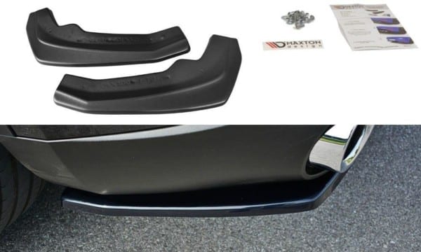 MAXTON DESIGN - Bočné difúzory zadného náraznika Alfa Romeo Stelvio , Čierny lesk