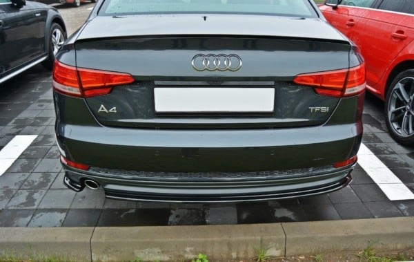MAXTON DESIGN - Bočné difúzory zadného náraznika Audi A4 B9 S-Line , Čierny lesk – Obrázok 2