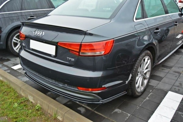MAXTON DESIGN - Bočné difúzory zadného náraznika Audi A4 B9 S-Line , Čierny lesk – Obrázok 3