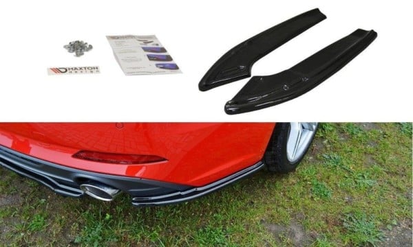 MAXTON DESIGN - Bočné difúzory zadného náraznika Audi A5 F5 S-Line , Čierny lesk