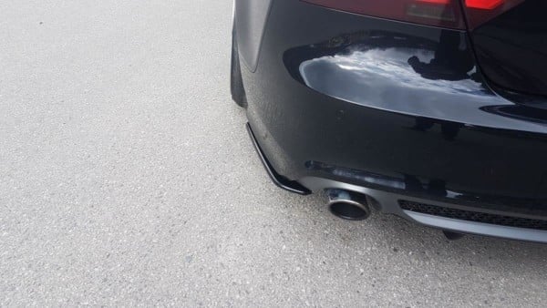 MAXTON DESIGN - Bočné difúzory zadného náraznika Audi A7 Mk1 S-Line , Čierny lesk – Obrázok 3