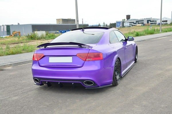 MAXTON DESIGN - Bočné difúzory zadného náraznika Audi RS5 Mk1 (8T) Facelift , Čierny lesk – Obrázok 4
